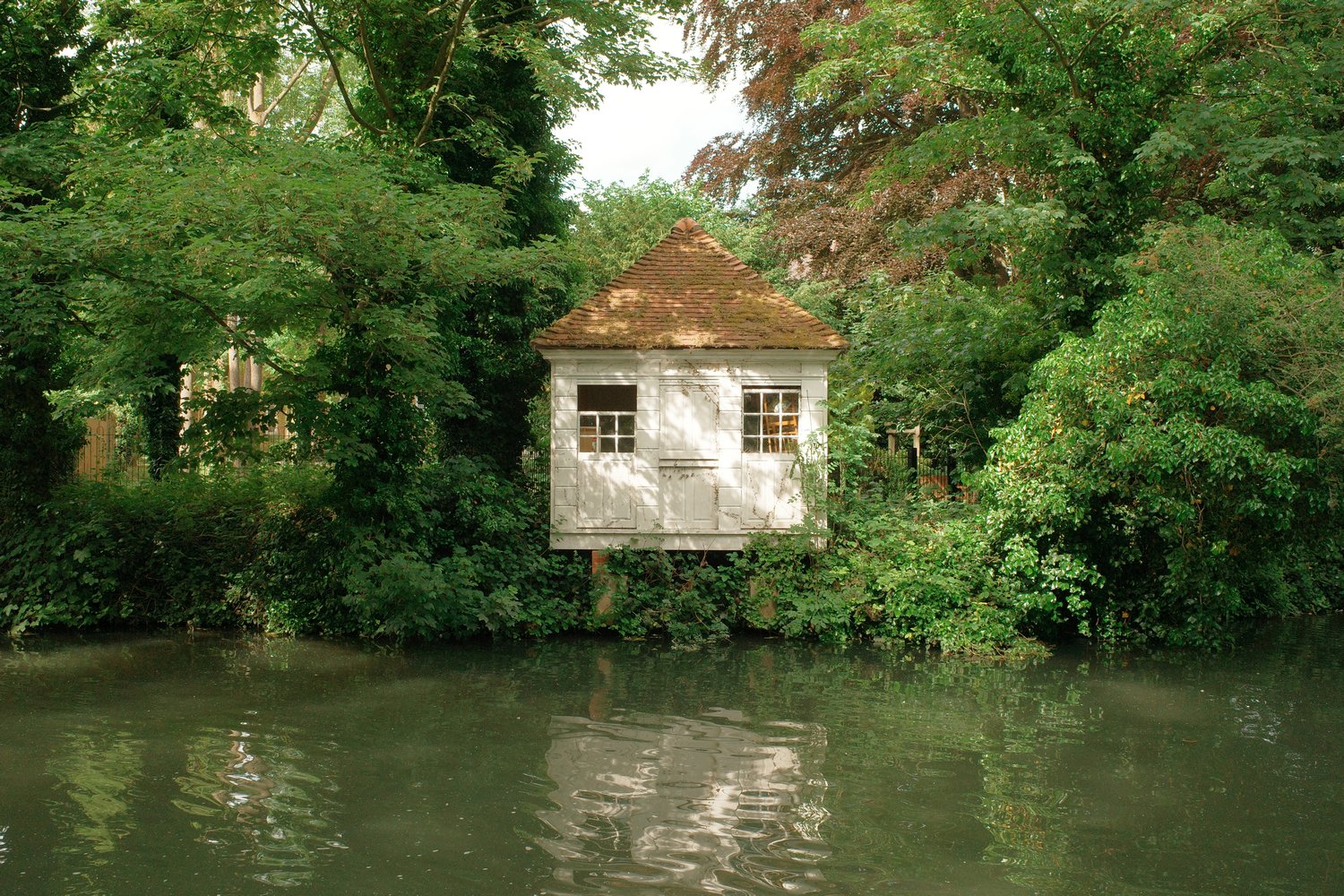Gazebo on the Rive Lea at Ware