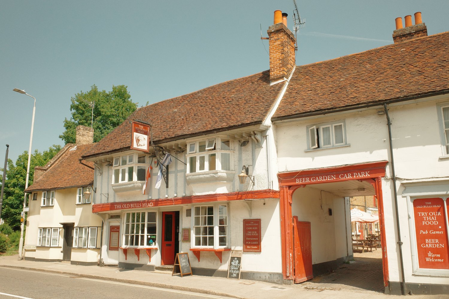 The Old Buuls Head public house in Baldock Street