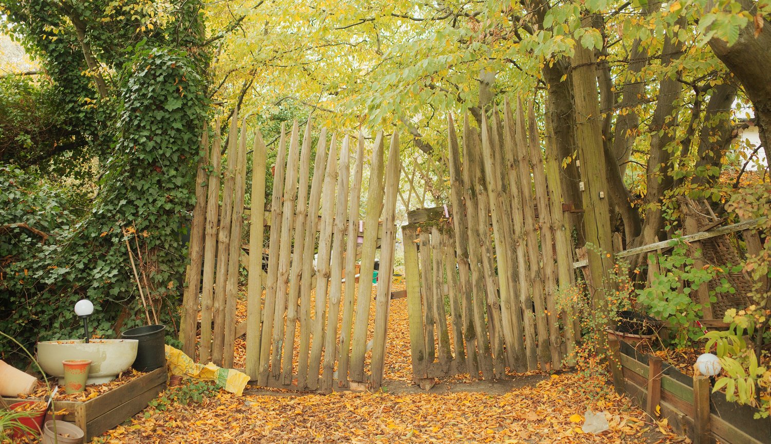 Wooden gate at Crews Hill